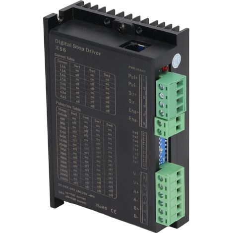CNC 2-Phasen-Digital-Schrittmotortreiber, DC24-50V AC20-40V Antrieb, 1,0-4,5A Strom, Präzisionsregler. (1/5)