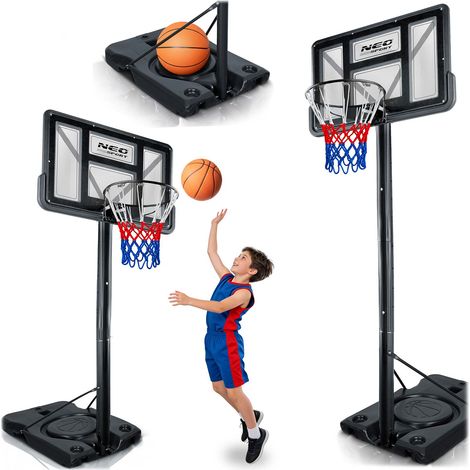 Verstellbarer Basketballkorb 135-300 cm, stabil, groß, Neo-Sport NS-282 (1/5)