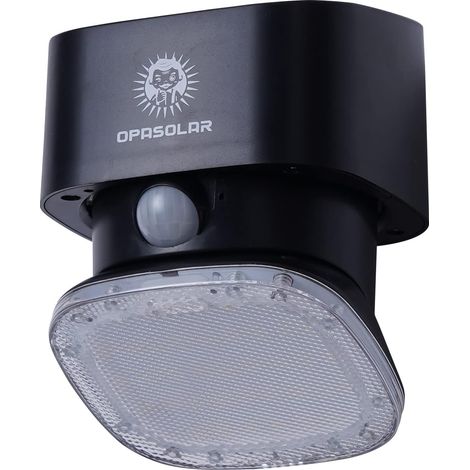 2000LM Lumiere lampe solaire exterieur, Eclairage exterieur solaire, Applique murale exterieur LED exterieur etanche, Projecteur LED lampe solaire exterieur detecteur de mouvement pour jardin