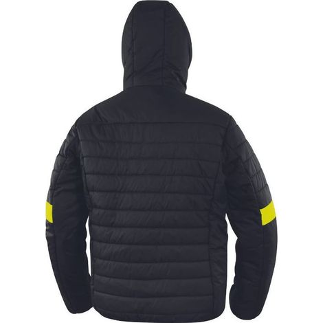 DOUDOUNE DE TRAVAIL NOIRE MATELASSÉE MULTIPOCHES DELTA PLUS - BLOOMNO 54/56 (XL)