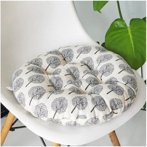 40x40cm,Coussin de Siège Ronde,Décoration pour Maison Salle à Manger Voiture Auto,Galettes de Chaise Coussin de Sièg,Style-4