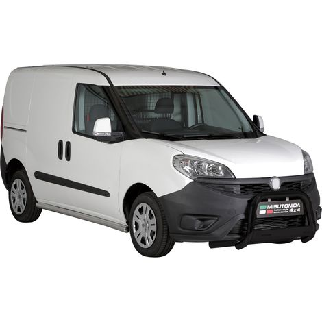 Pare-buffle Avant pour Fiat Doblò 2015-2022 63 mm en Acier Noir (1/5)