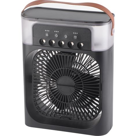 Refroidisseur d'air évaporatif personnel USB 600ml, 7 couleurs, 3 vitesses, humidificateur pour chambre noire (1/5)