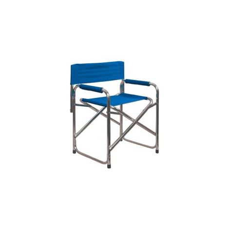 SEDIA REGISTA IN ALLUMINIO BLU- - cm.56x47x78h. - 1 pezzi VETTE