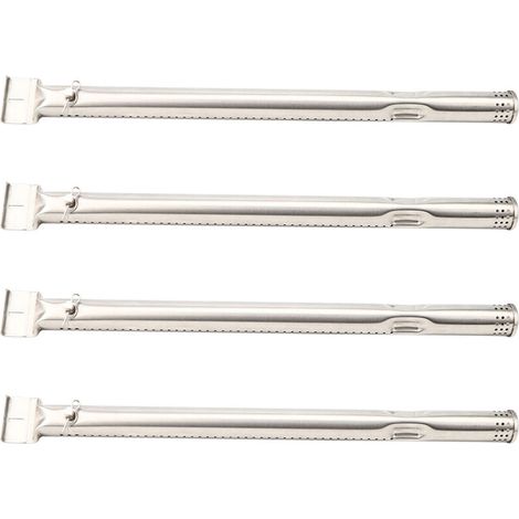 Tube de remplacement pour barbecue à gaz - Paquet de 4 - 40 cm/15.75 inch - Tube en inox (argenté) (1/5)