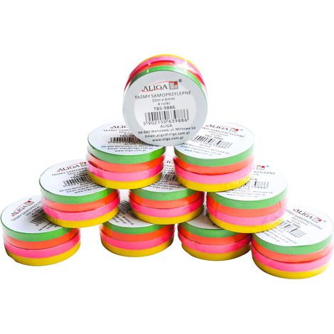Nastro adesivo autoadesivo confezione da 10 x 4 pezzi 10 m x 6 mm  TBS-9886