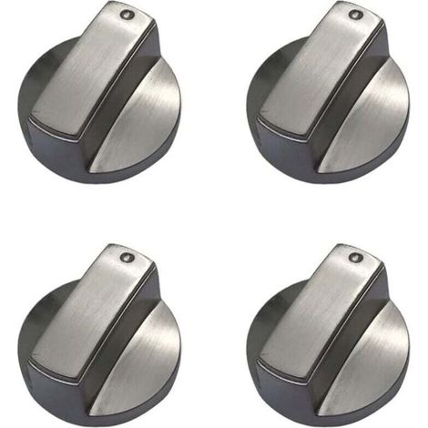Set mit 4 universellen Metall-Gasherdknöpfen für Gasherde – 6 mm