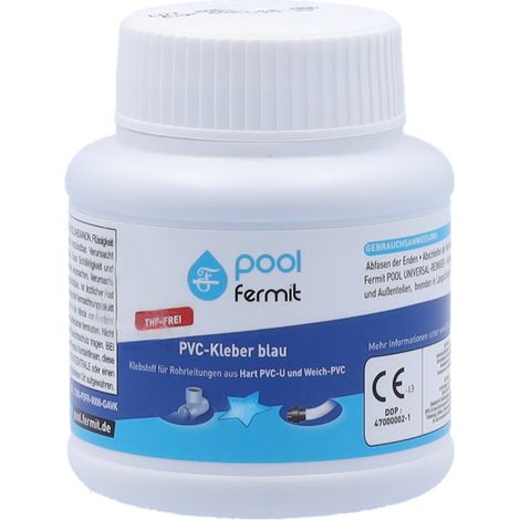 Fermit Pool PVC-Kleber blau 125ml 09105 (1/4)