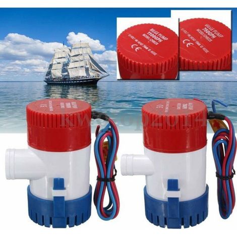 Pompe de cale submersible - - 1100 GPH - 12 V - 84 l/m - 29 mm sortie - 114x95 mm (1/4)