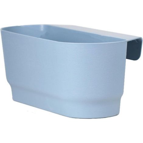 Pot de fleurs à suspendre de grande capacité - Résistant aux chocs - Trou de drainage - Pot de fleurs - Fournitures de jardin - Bleu - L 451518cm (1/4)