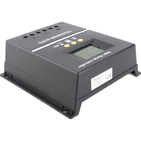 Régulateur de charge solaire MPPT 80A 12V 24V 36V 48V écran LCD pour panneau et batterie avec 2 ports USB (1/5)
