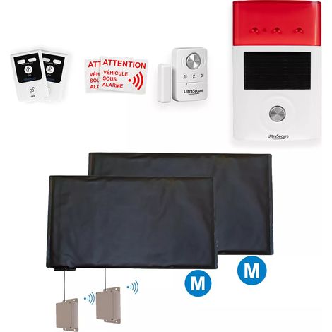 Alarme autonome sans-fil bateau DELUXE 1 - 2 Tapis + détecteur 4-en-1 + sirène solaire + 2 télécommandes (gamme BT) (1/5)