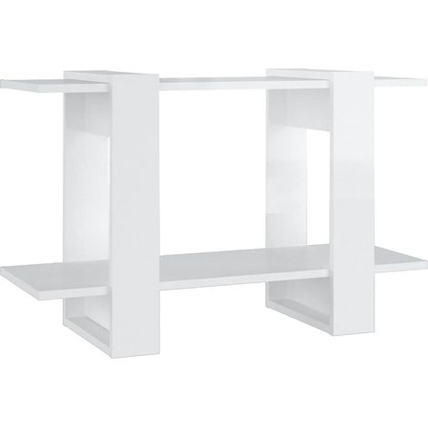 Maison Exclusive - Bücherregal/Raumteiler Hochglanz-Weiß 80x30x51 (1/5)
