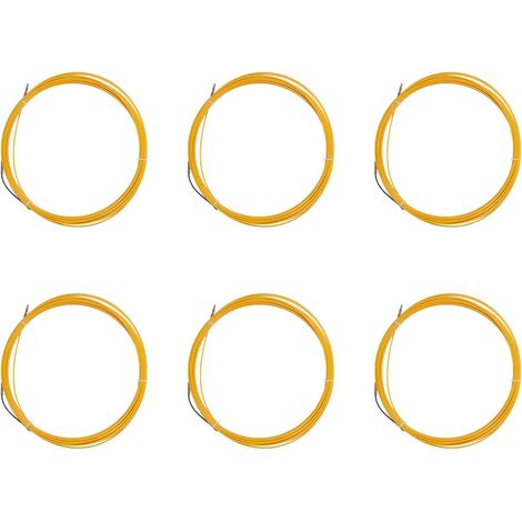 6pièces 20M Câble ÉLectrique de Fibre de Verre de Dispositif de Guide de 3Mm Poussent des Extracteurs Conduisent le de Bande de Poissons de Rodder de Serpent de Rodder (1/5)