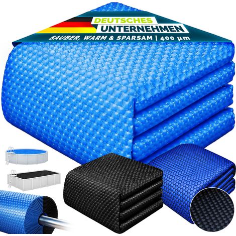 tillvex® Premium Pool Solarabdeckplane 400 µm Rund 500 cm  Solarfolie Wärmeplane zuschneidbar  Solarplane Solarabdeckung  Poolheizung Poolsolarplane für Wassererwärmung
