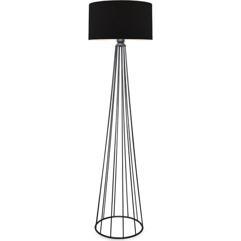 Lámpara de pie lámpara altura 155 cm E27 antracita / negro 030007288