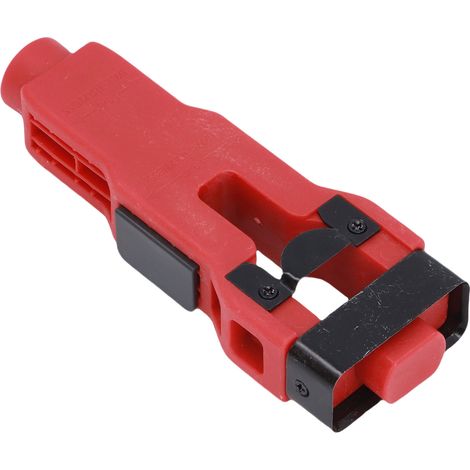 Outil mortaise loquet porte rouge – Inox et ABS installation 1 3/4in 3/8in, quincaillerie (1/5)
