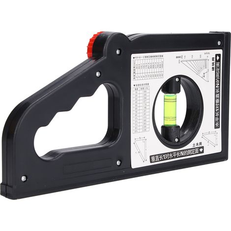 Instrument de mesure de pente multifonction avec échelle fluorescente et design blister clair (1/5)