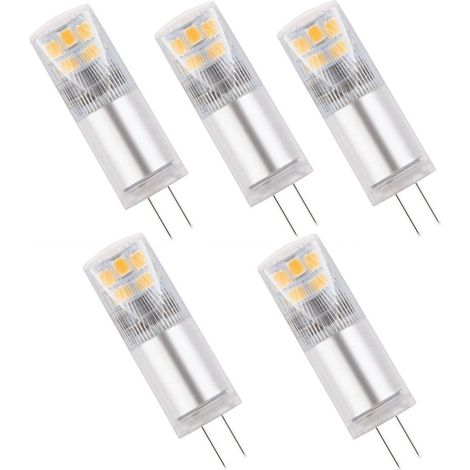 Lot de 5 Ampoules LED G4 12V 2.5 watts 280 lumens blanc neutre 4000K (1/3)