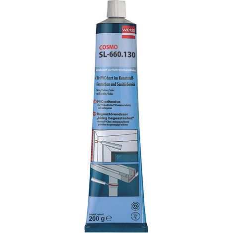 Tubo di PVC adesivo trasparente WEISS ad alta viscosità - SL-660.130