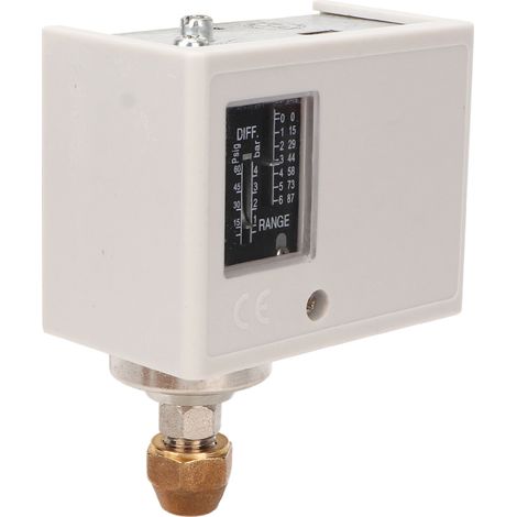 Pressostat de compresseur d'air à noyau en laiton, filetage fin, pour pompe de puits, chaudière, séchoir à froid, interface standard AC125V/250V