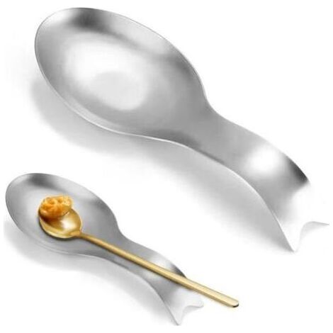 Support pour cuillères en acier inoxydable pour plaque de cuisinière et plan de travail – porte-ustensiles robuste pour cuillères, spatules et louche – résistant à la corrosion et lavable au lave-vais (1/4)