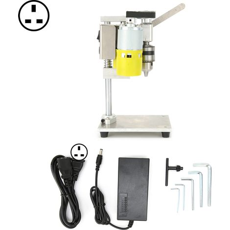 Perceuse d'établi mini pour bricolage domestique, mandrin 1,5-10mm, 110-240V AC avec fiche UK (1/5)