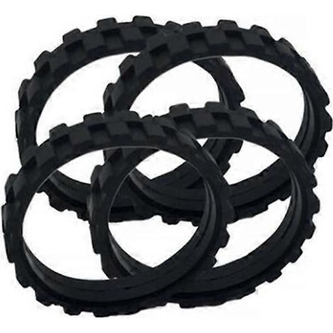 Lot de 4 pneus noirs pour robots 500, 600, 700 et 800 i7 et S9. (1/5)