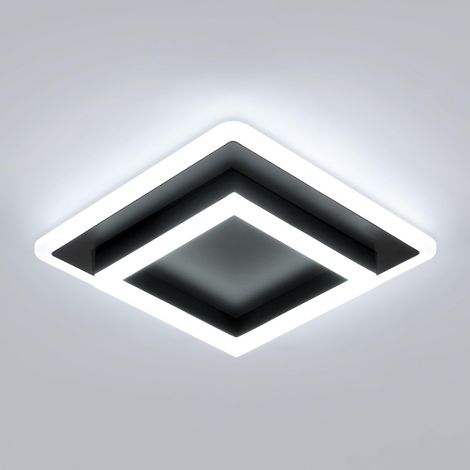 Plafonnier LED Noir, 30W 3600LM Lampe de Plafond Moderne 6500K (1/5)