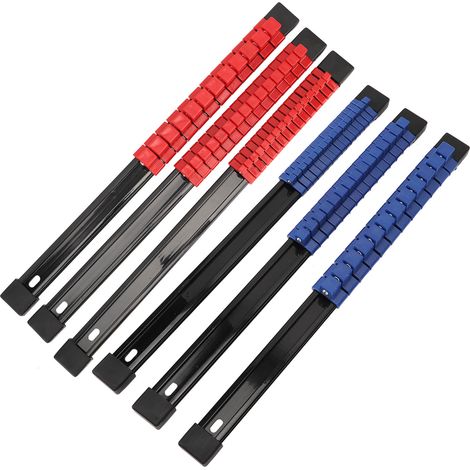 Support de douilles à clip pour rail 1/2, 3/8 et 1/4, organisateur de douilles en plastique multifonctionnel pour armoire à outils, lot de 6 (1/5)