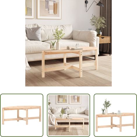 Kiefer Couchtisch - Couchtisch 118x63x45 cm Massivholz Kiefer (1/5)