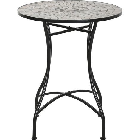 Mesa Metal Ceramica 60X60X72 Mosaico Multicolor (1/5)