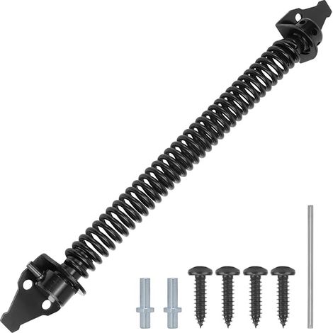 36cm Automatic Door Closer Adjustable Carbon Steel Pull Spring for Garden Gates, Fences, Home Doors (1/5)