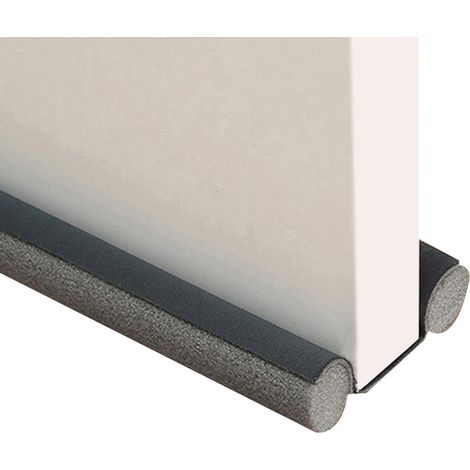 Paraspifferi per porta, senza tagli, isolamento inferiore porta da 93 cm, sotto la guarnizione interna ed esterna della porta, antivento, resistente al freddo, antirumore