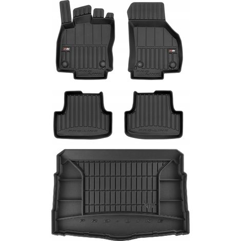 Juego de alfombrillas de goma 3D para VW Golf 8 HB desde 2019 en adelante.