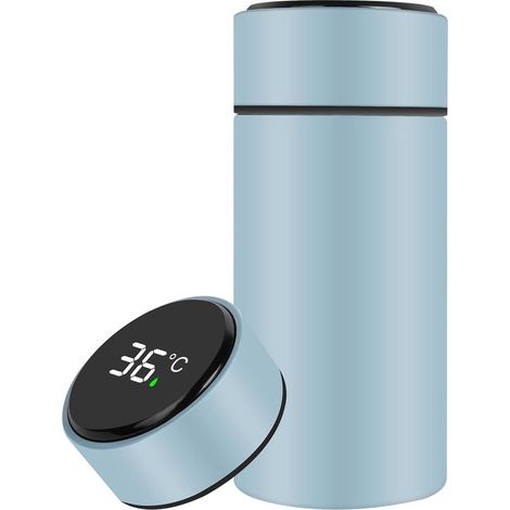 Mini thermos da 200 ml, borraccia termica in acciaio inox, tazza intelligente con display LED della temperatura, borraccia sottovuoto in acciaio inox. (1/5)