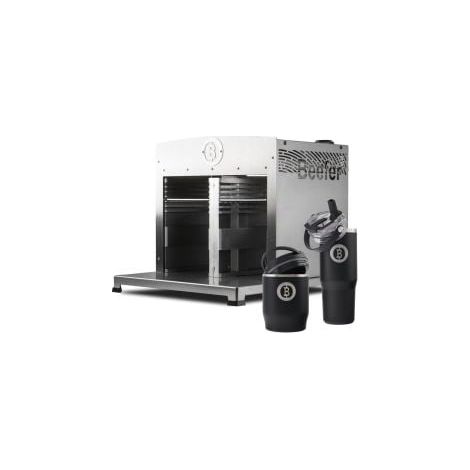 BEEFER Twin  Pro DE/AT  50 mbar  propano con  separador 800°C  parrilla de  calor superior  con vaso  térmico y  recipiente térmico  en set  - 1130011-Set1 (1/5)
