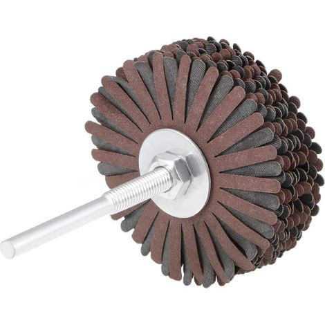 Abrasive Cloth Flap Wheel Sanding Star 1/4 Inch Shank for Woodworking Root Carving Furniture Polishing 320 Grit (1/4)