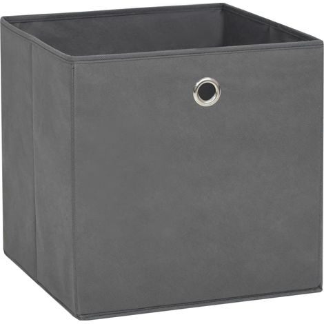 vidaXL Contenitori 10 pz in Tessuto non Tessuto 28x28x28 cm
