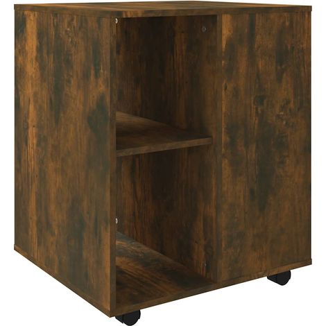 Maison Exclusive - Armario ruedas madera contrachapada roble ahum