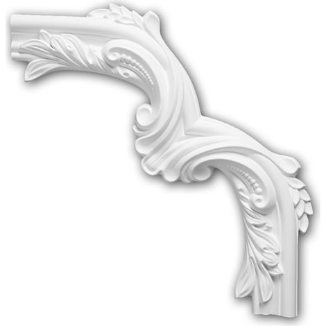 Elemento angolare 152400 Profhome elemento decorativo stile neoclassico bianco