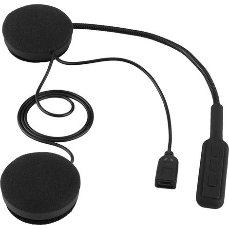 Écouteurs Bluetooth pour casque de moto avec microphone intégré et kit mains libres (1/5)
