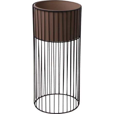 TrendLine Pflanzgefäß Metall Ø32 x 70 cm schwarz-taupe Pflanzenhalter