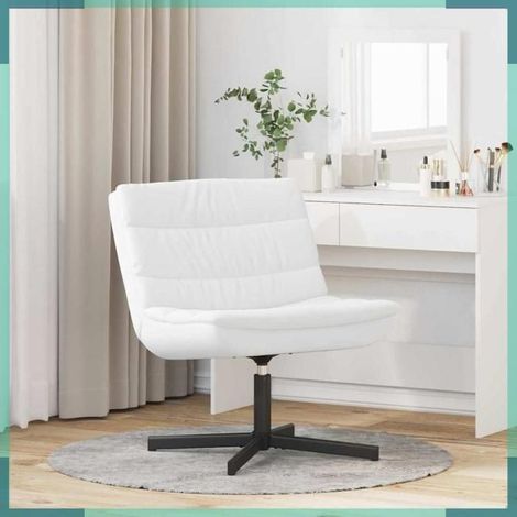 Chaise pivotante - 42007345 - Blanc - Revêtement PU (simili) - Structure métal (1/5)