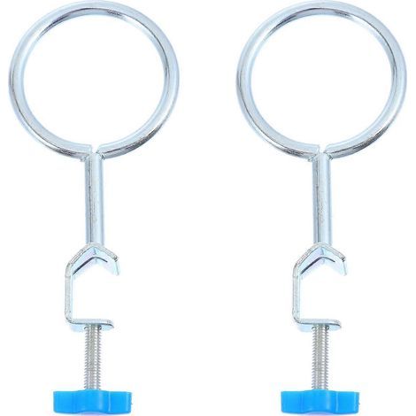 2 anneaux de support résistants pour cornues, équipement expérimental de laboratoire en fer-15X6.5X2CM (1/4)