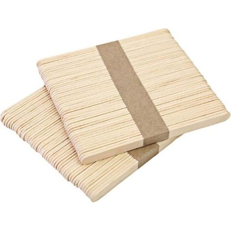 Pack of 100 natural wooden plant labels 11.4 x 1 (1/4)