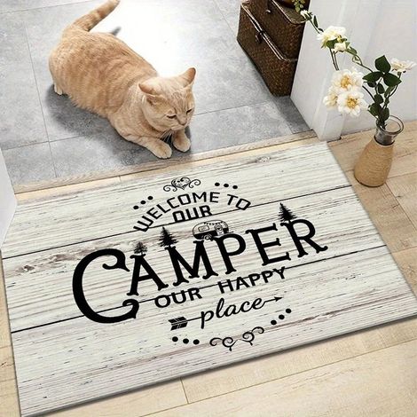 Floor mat for the home, wear and dirt resistant, outdoor doormat, decorative entrance mat - 60x90cm [diatomite]