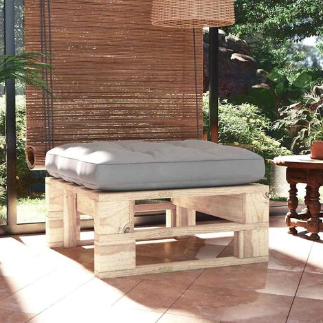 vidaXL Otomana de jardín de palets madera de pino impregnada (1/5)