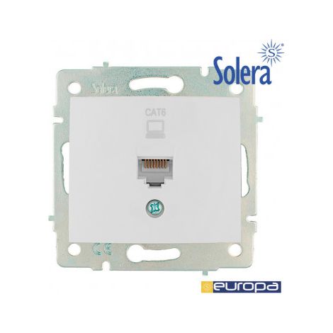 Prise Rj45 Cat6 Solera Prise Rj45 Cat6 Blindée, Montage Surface. - Solera