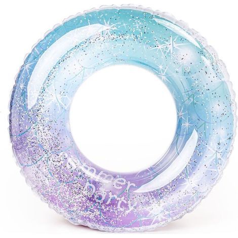 Aufblasbarer Stern-Schwimmring – 80 cm – Für Kinder ab 5 Jahren – Tragkraft 50 kg – Strapazierfähiges PVC – Mit reflektierenden Pailletten (1/5)